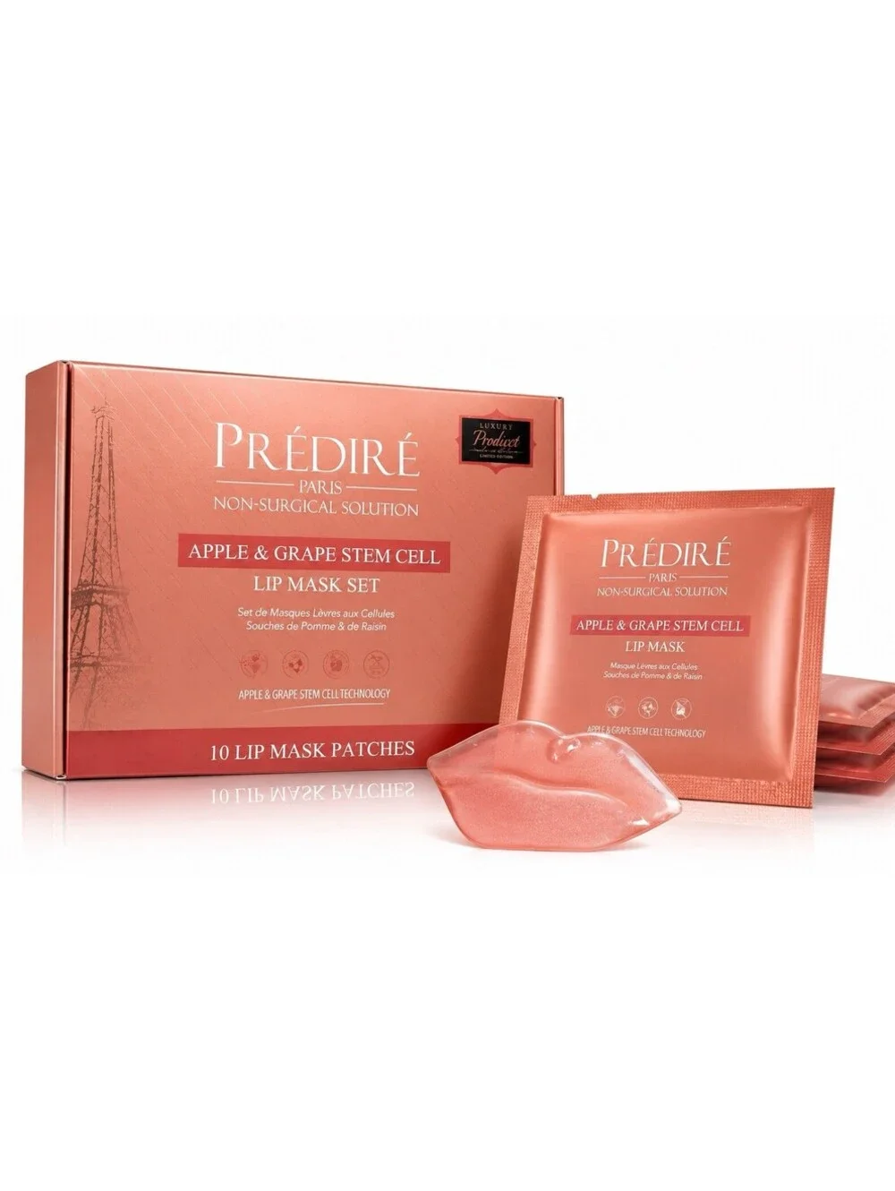 Prédiré Paris Apple Grape Stem Cell Lip Mask Set 10 Patches NEW MSRP $399